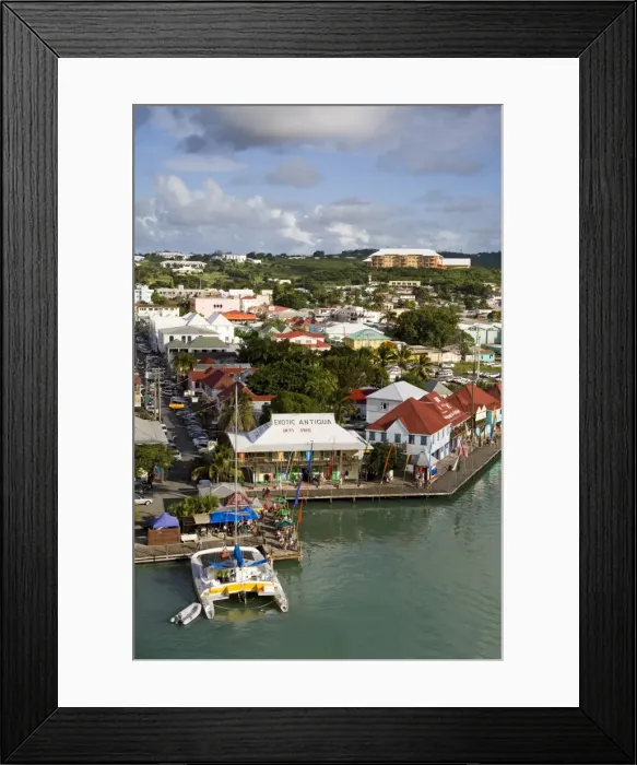 Framed Print : St. Johns waterfront Framed Print : St. Johns waterfront