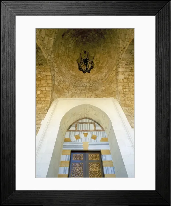 Framed Print : Doorway detail of entrance to the Omari Mosque Framed Print : Doorway detail of entrance to the Omari Mosque