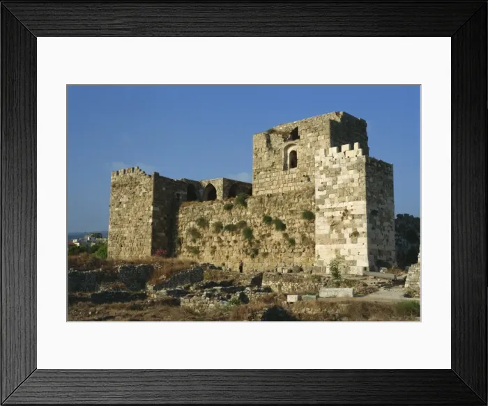 Framed Print : Crusader Fortress Framed Print : Crusader Fortress