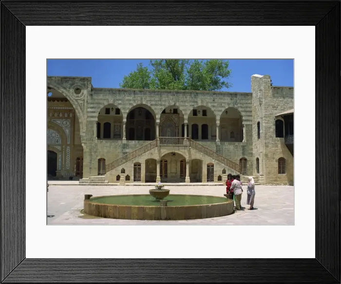 Framed Print : Courtyard of the Palace of Betedin Framed Print : Courtyard of the Palace of Betedin