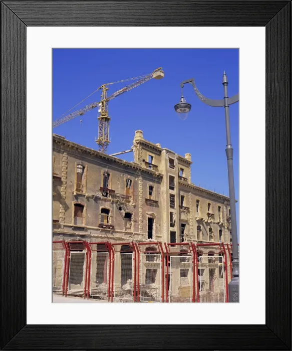 Framed Print : Rebuilding a building from the Ottoman era Framed Print : Rebuilding a building from the Ottoman era