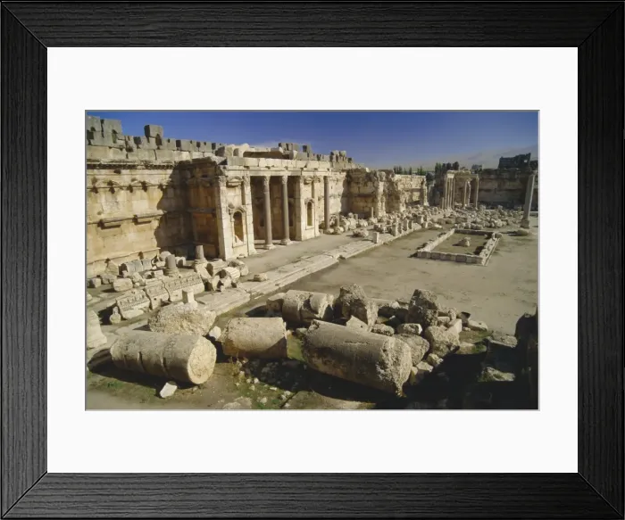 Framed Print : The great court in the acropolis of Baalbek Framed Print : The great court in the acropolis of Baalbek