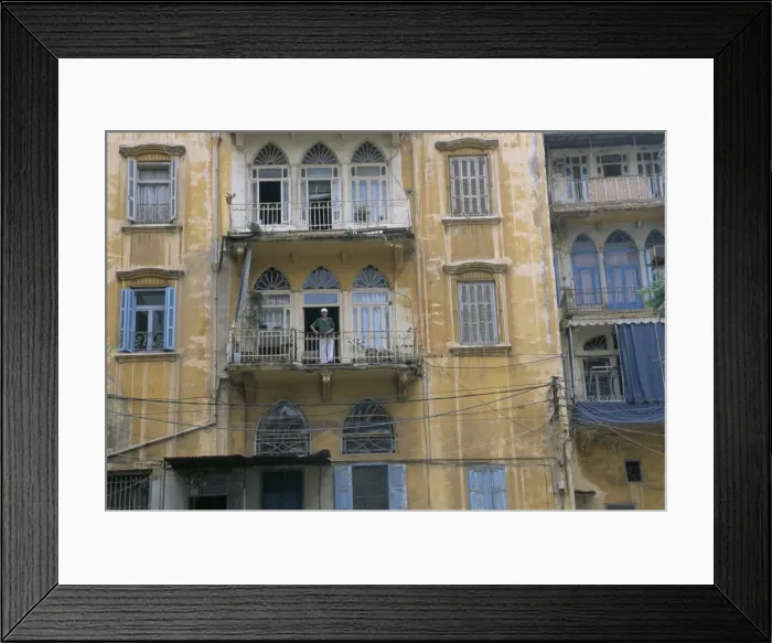 Framed Print : Bombed buildings and rebuilding Framed Print : Bombed buildings and rebuilding