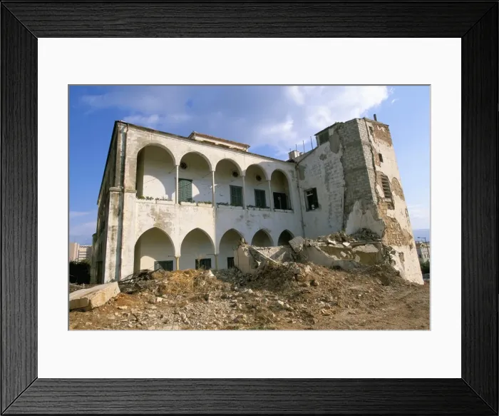 Framed Print : Bomb damaged buildings Framed Print : Bomb damaged buildings