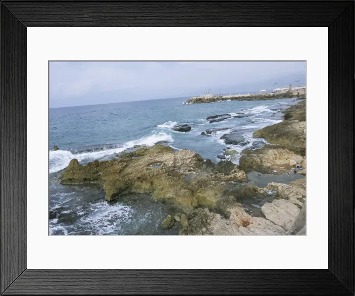 Framed Print : Ocean front on the Mediterranean Sea Framed Print : Ocean front on the Mediterranean Sea