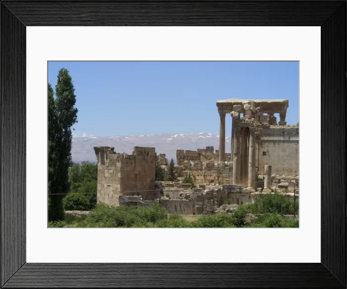 Framed Print : Snow capped mountains of the Anti-Lebanon Range behind Framed Print : Snow capped mountains of the Anti-Lebanon Range behind