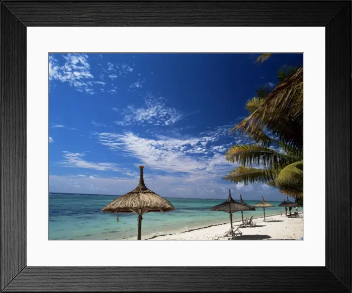 Framed Print : Trou au Biches beach Framed Print : Trou au Biches beach