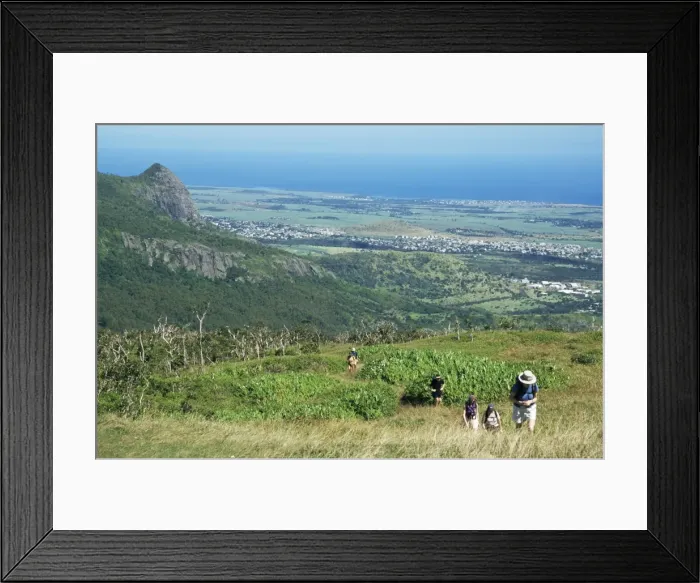 Framed Print : City from Le Pouce Peak Framed Print : City from Le Pouce Peak