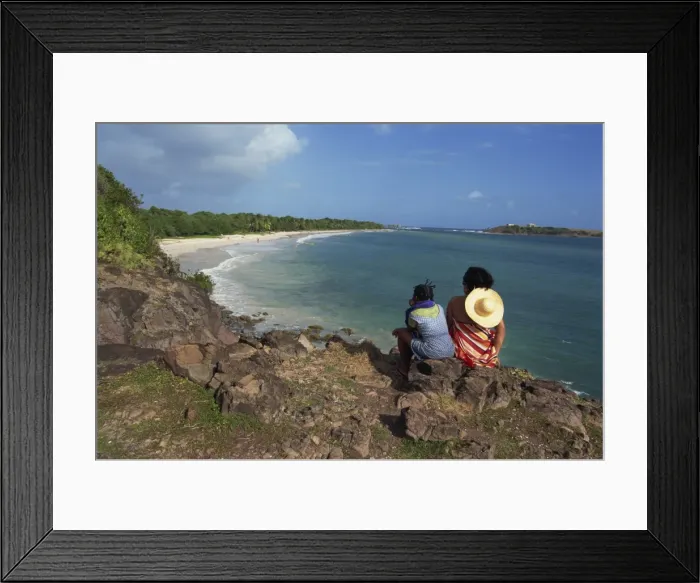 Framed Print : Pointe des Salines Framed Print : Pointe des Salines