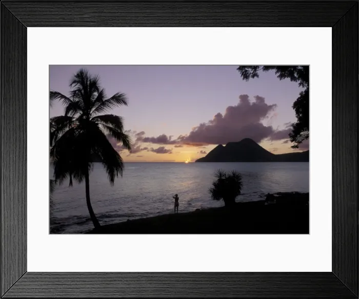 Framed Print : Sunset, Morne Larcher Framed Print : Sunset, Morne Larcher