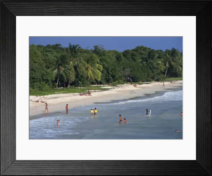 Framed Print : The Beach, Les Salines Framed Print : The Beach, Les Salines