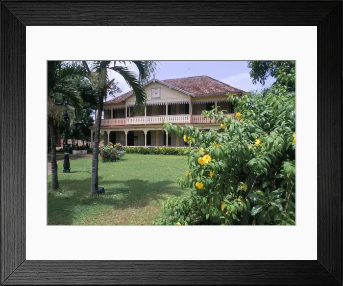 Framed Print : Old colonial residence, St Framed Print : Old colonial residence, St