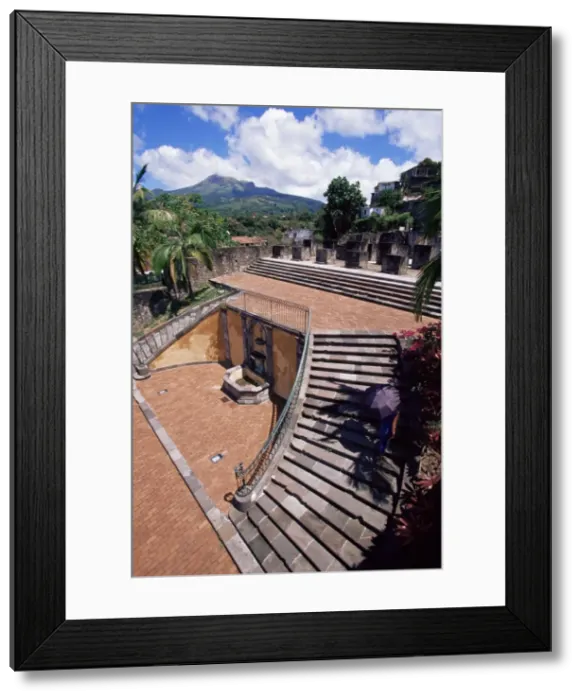 Framed Print : Ruins of the old theatre at Saint Pierre Framed Print : Ruins of the old theatre at Saint Pierre