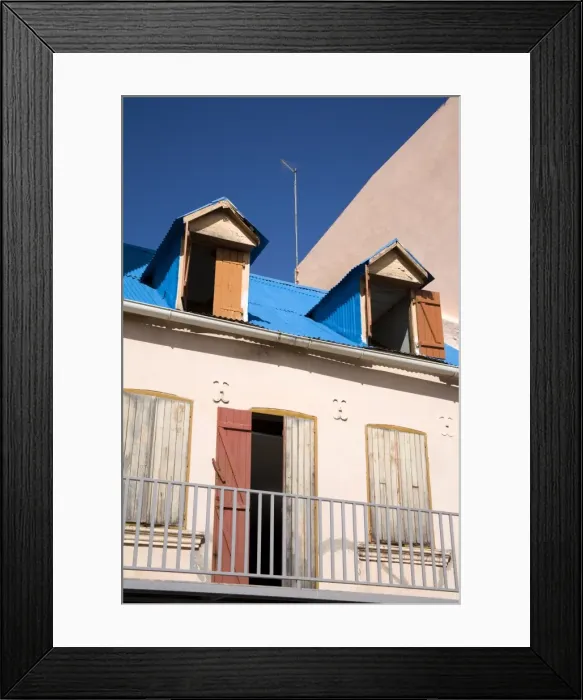 Framed Print : Building shutters Framed Print : Building shutters
