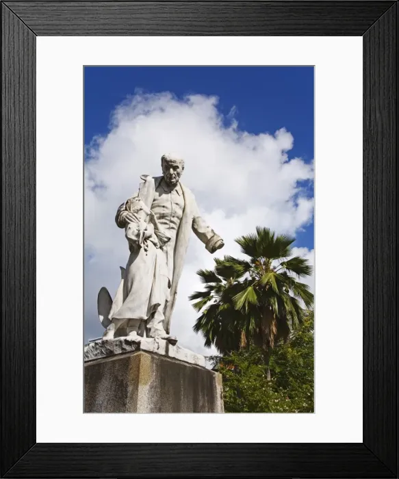 Framed Print : Statue of A Framed Print : Statue of A