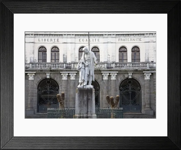 Framed Print : Schoelcher Statue Framed Print : Schoelcher Statue