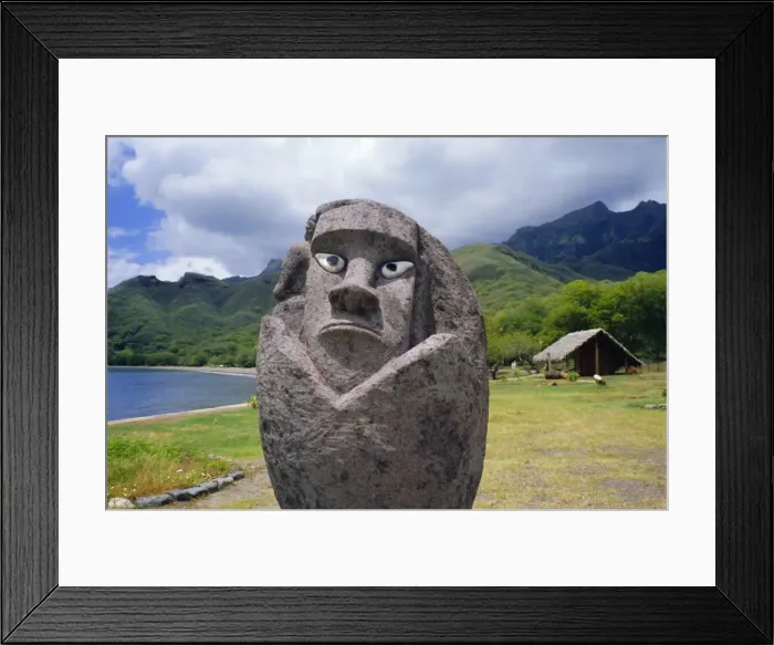 Framed Print : Tiki Taiohae Framed Print : Tiki Taiohae