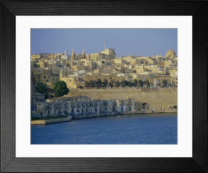 Framed Print : St. Barbara Bastion and Barbierra Wharf, with St Framed Print : St. Barbara Bastion and Barbierra Wharf, with St