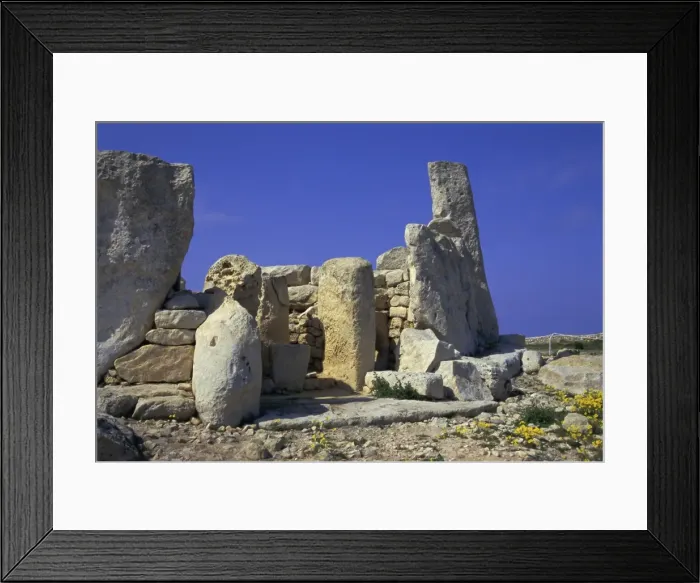 Framed Print : Megallithic temple dating from c Framed Print : Megallithic temple dating from c