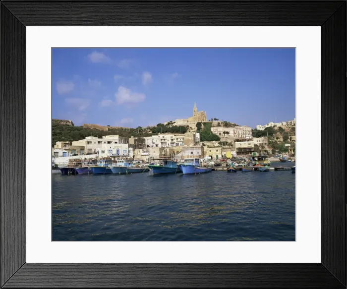 Framed Print : Harbour in Mgarr