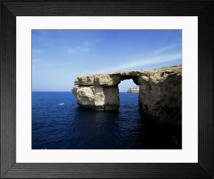 Framed Print : Azur window at Dwerja Point