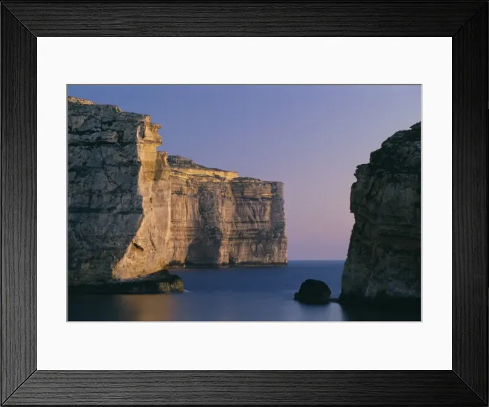 Framed Print : Coastline in the evening at Dwejra Framed Print : Coastline in the evening at Dwejra