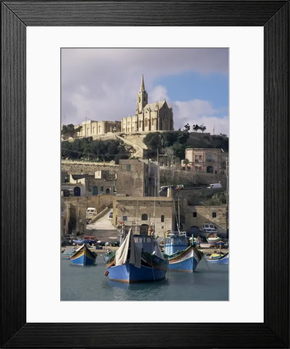 Framed Print : Mgar harbour Framed Print : Mgar harbour