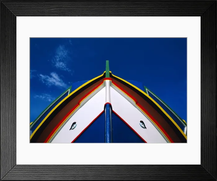 Framed Print : Painted boat detail Framed Print : Painted boat detail
