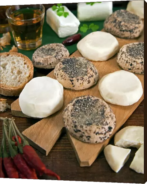 Maltese goat cheese (Gbejniet)