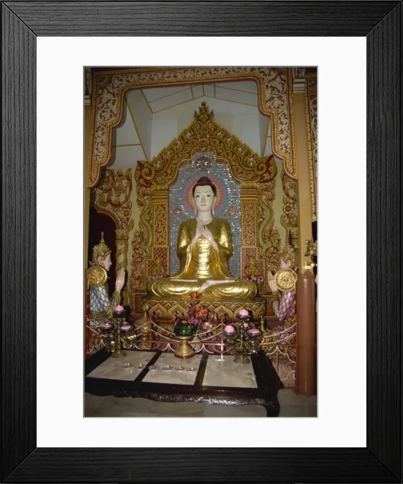 Framed Print : Interior of temple in Georgetown