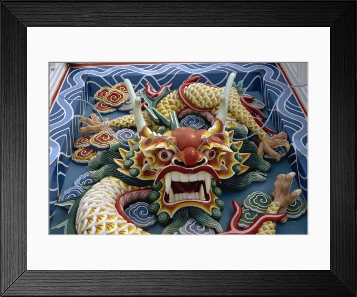 Framed Print : Detail on new Chinese Temple Framed Print : Detail on new Chinese Temple