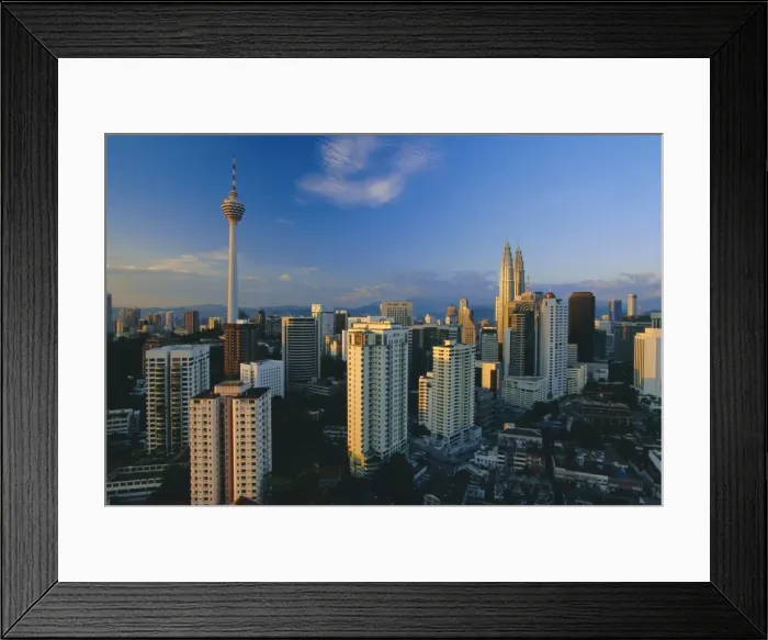 Framed Print : City skyline including the Petronas Building Framed Print : City skyline including the Petronas Building