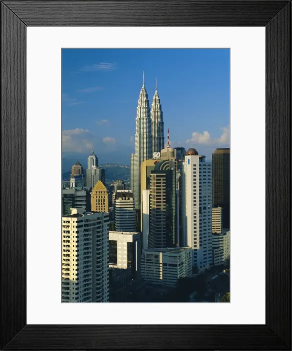 Framed Print : City skyline including the Petronas Building Framed Print : City skyline including the Petronas Building