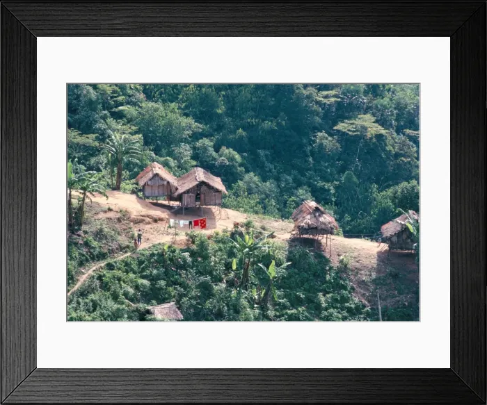 Framed Print : Orang Asli village Framed Print : Orang Asli village