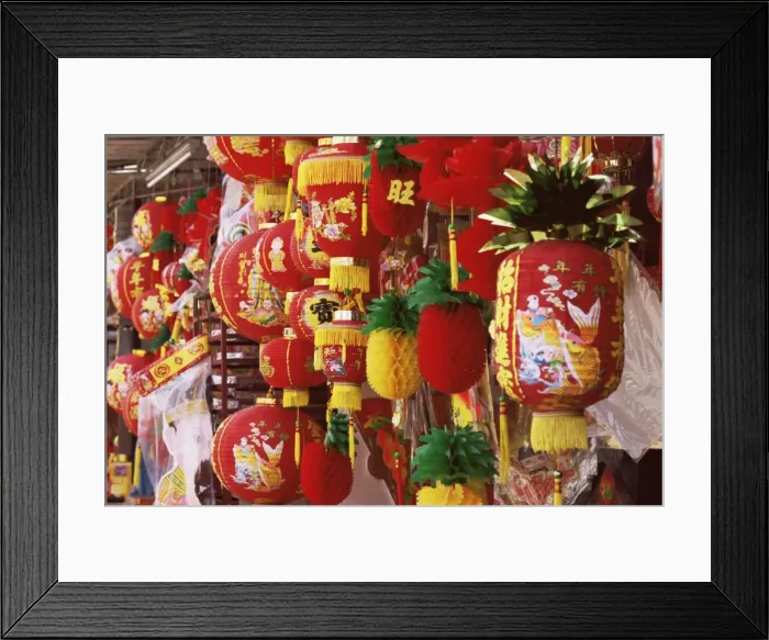 Framed Print : Red and yellow lanterns for sale at Chinese lantern Framed Print : Red and yellow lanterns for sale at Chinese lantern
