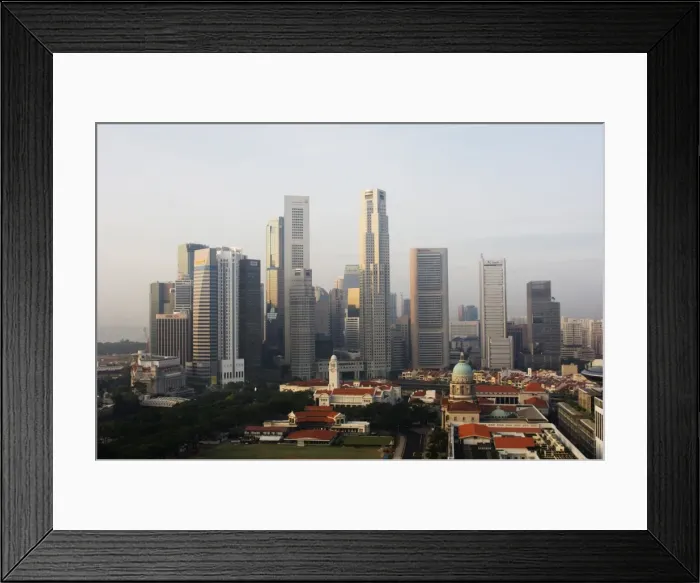 Framed Print : City skyline at dawn Framed Print : City skyline at dawn