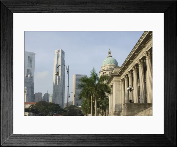 Framed Print : City Hall and Financial District beyond Framed Print : City Hall and Financial District beyond