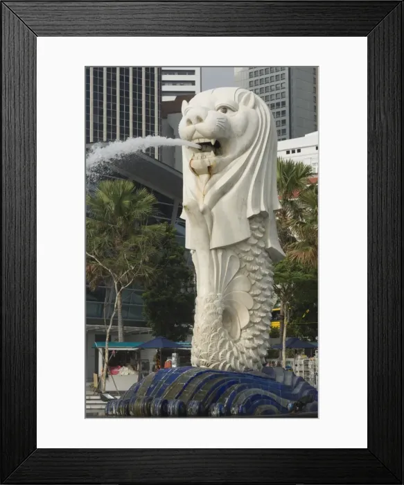 Framed Print : The Merlion Framed Print : The Merlion