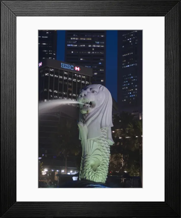 Framed Print : The Merlion Framed Print : The Merlion