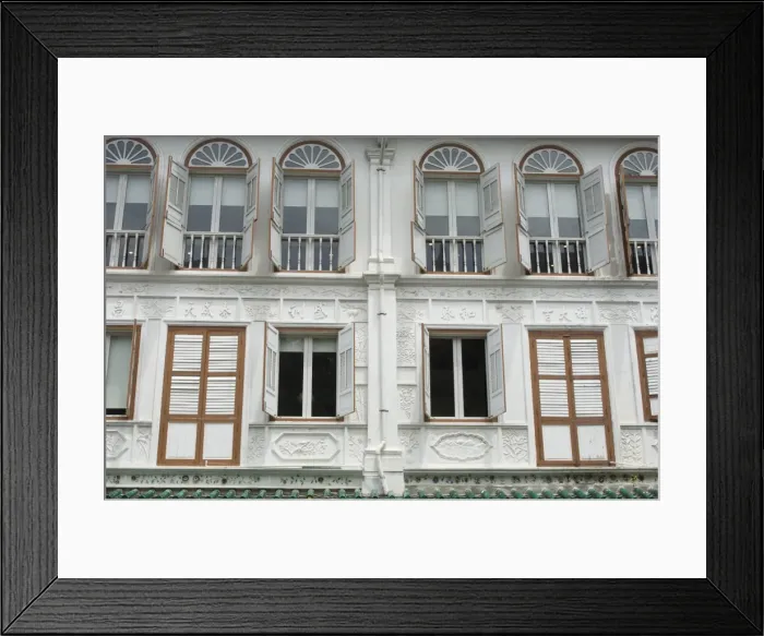 Framed Print : Shutters and windows in Chinatown Framed Print : Shutters and windows in Chinatown