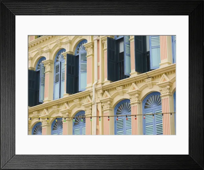 Framed Print : Colourful shutters Framed Print : Colourful shutters