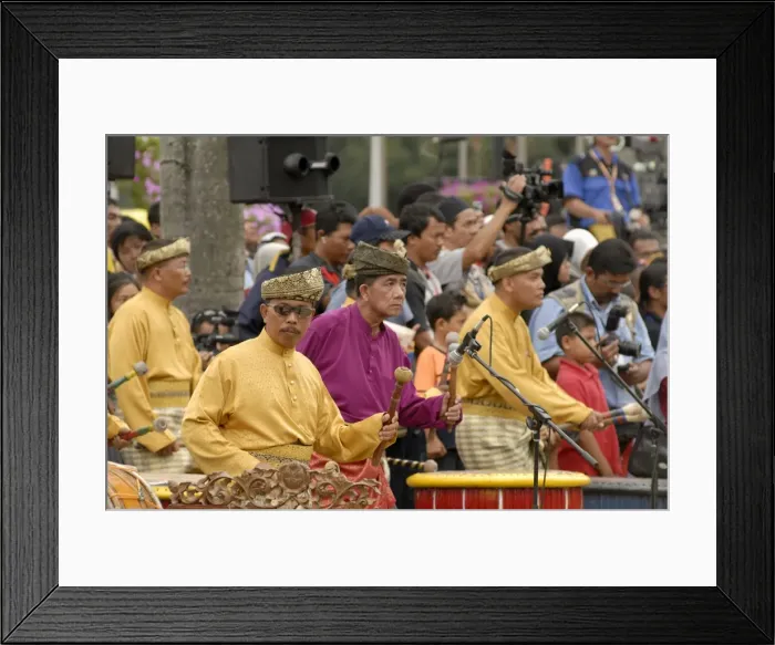 Framed Print : Malay men wearing traditional dress Framed Print : Malay men wearing traditional dress