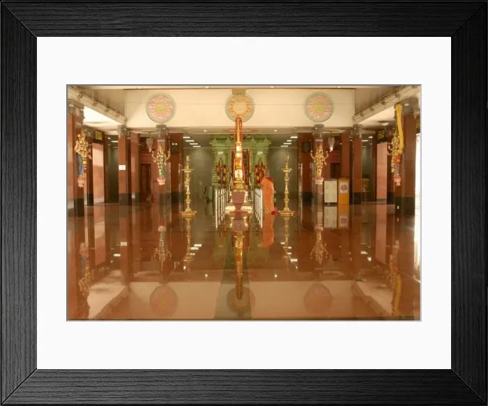 Framed Print : Hindu lady praying at main shrine of Sri Maha Mariamman Temple Framed Print : Hindu lady praying at main shrine of Sri Maha Mariamman Temple