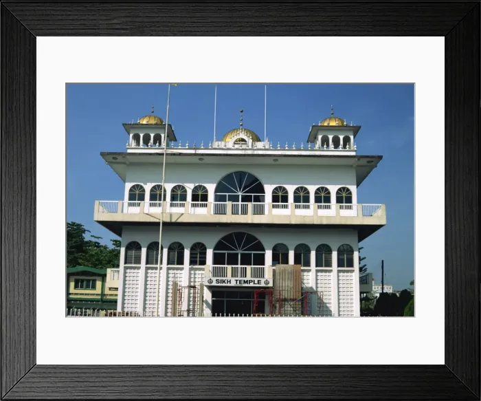 Framed Print : The Sikh temple in Kuching Framed Print : The Sikh temple in Kuching