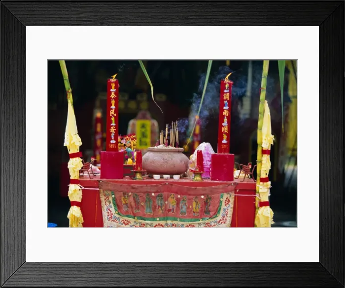 Framed Print : Altar at Chinese temple Framed Print : Altar at Chinese temple