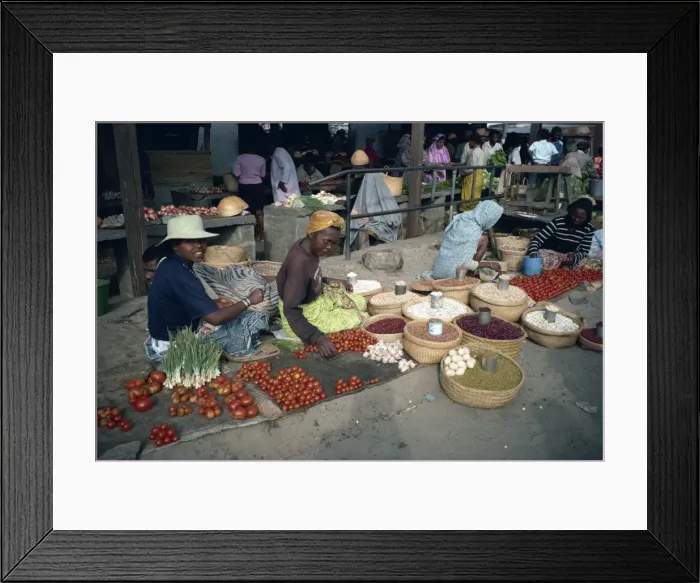 Framed Print : Market scene Framed Print : Market scene