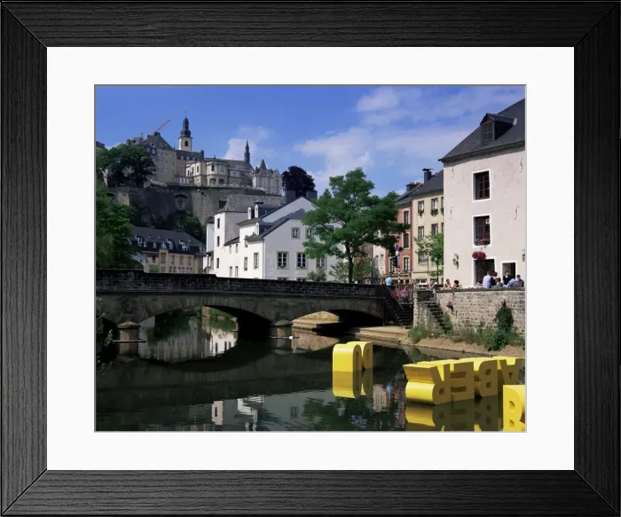 Framed Print : Old City and river Framed Print : Old City and river