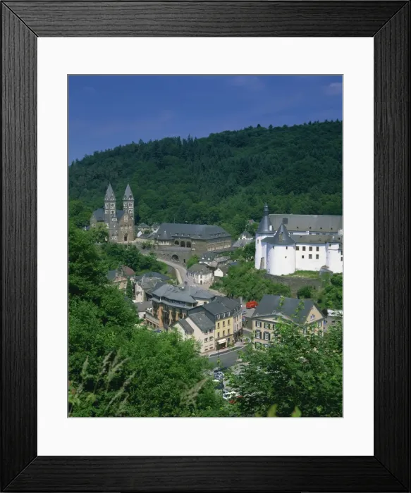 Framed Print : Elevated town view Framed Print : Elevated town view
