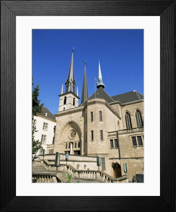 Framed Print : Cathedral, Luxembourg Town Framed Print : Cathedral, Luxembourg Town