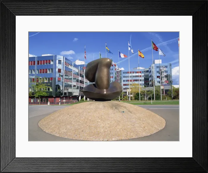 Framed Print : Town Centre European Framed Print : Town Centre European